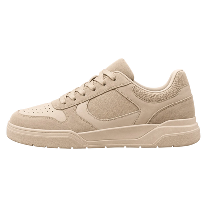 Sneakerempire Beige Men’s Casual Sneakers – Lace-Up Everyday Low-Top Shoes