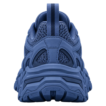 Sneakerempire Slate Blue Men’s Chunky Sneakers – Breathable Lace-Up Streetwear Shoes