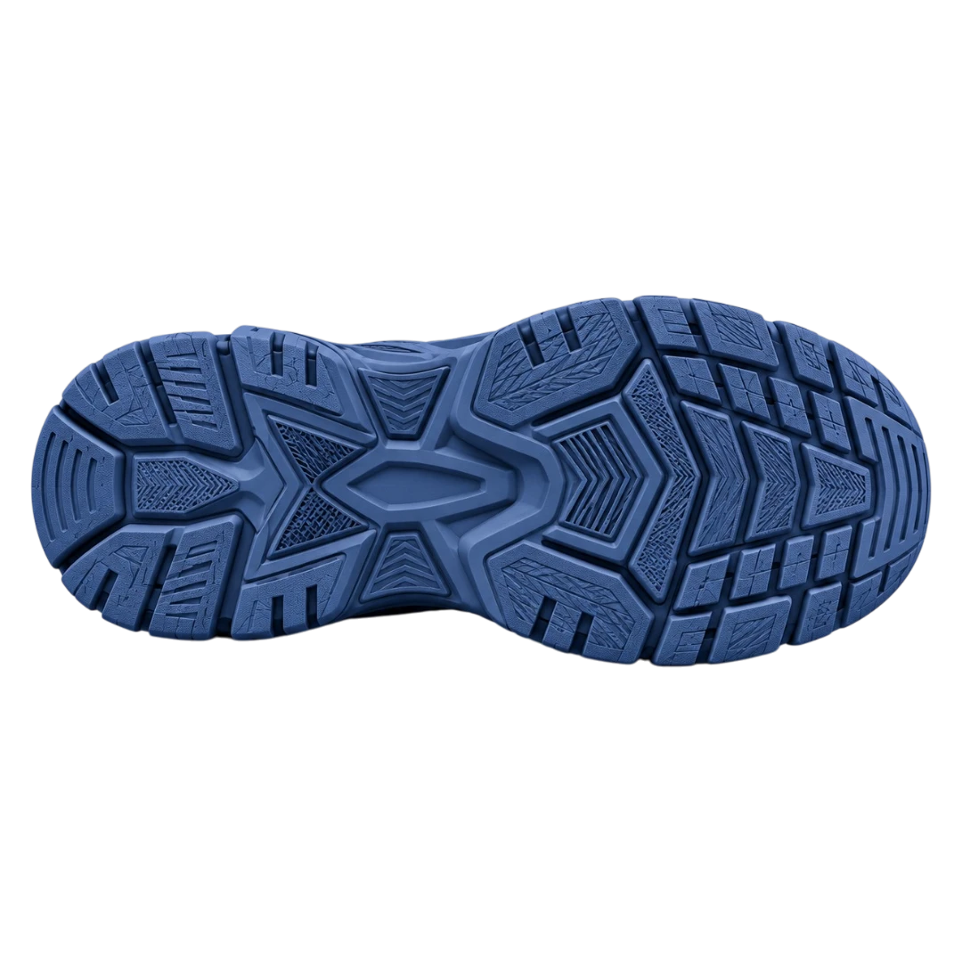 Sneakerempire Slate Blue Men’s Chunky Sneakers – Breathable Lace-Up Streetwear Shoes