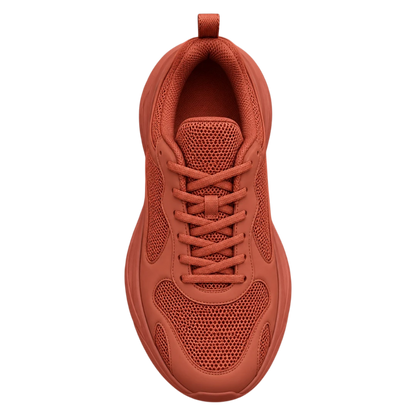 Sneakerempire Terracotta Men’s Chunky Sneakers – Breathable Mesh Casual Shoes