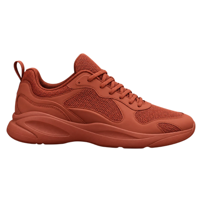 Sneakerempire Terracotta Men’s Chunky Sneakers – Breathable Mesh Casual Shoes