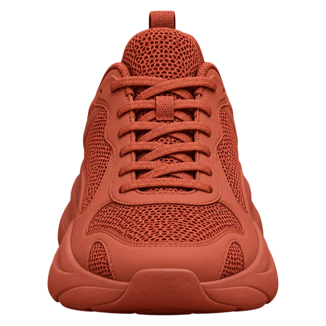 Sneakerempire Terracotta Men’s Chunky Sneakers – Breathable Mesh Casual Shoes